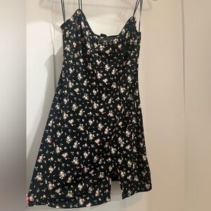 Floral Black Dress